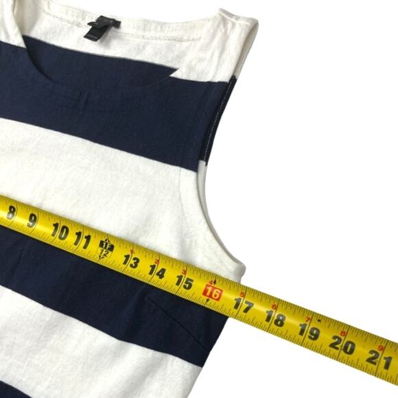 J. Crew Women's Navy/White Striped Cropped Tank Top XS/Rugby Knit Wrap Skirt XXS - Picture 4 of 14